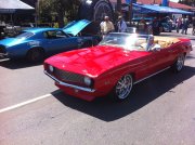 Red 1969 Chevrolet Camaro